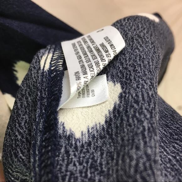 A New Day Polka Dot Flutter Sleeve Blouse Navy S - Picture 13 of 13